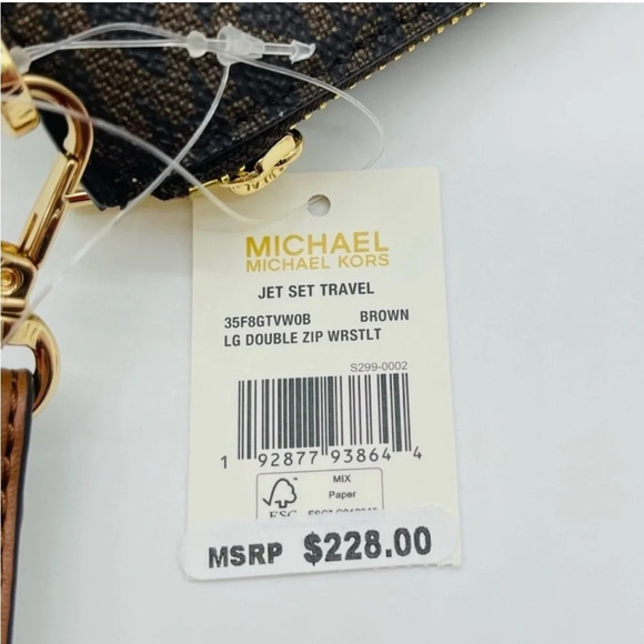 Michael Kors Large Double Zip Wallet Wristlet - Picture 11 of 11